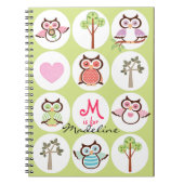 Sweet Owl Sampler Personeel Notitieboek (Voorkant)