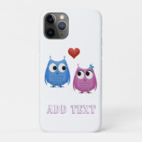 Sweet owls in de liefde, beginnende iPhone case