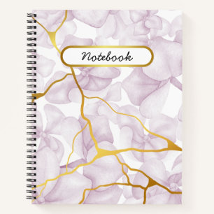Sweet Paarse Floral Notitieboek