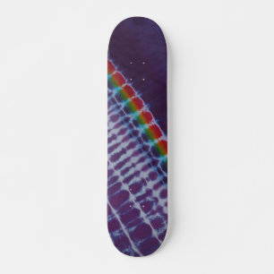 Sweet Paarse Stripe Tie Dye Skateboard