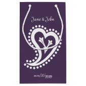 Sweet Paisley Hearts dans sac cadeau pourpre (Dos)