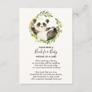 Sweet Panda Baby shower Boek voor Baby Kaart