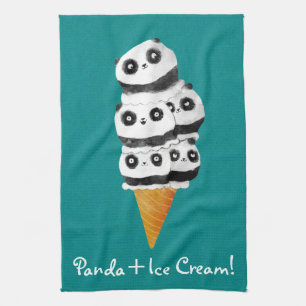 Sweet Panda Beer Ice Cream Cone Theedoek
