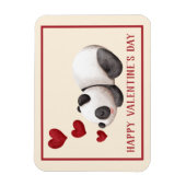 Sweet Panda & Hearts Valentijnsdag Magneet (Verticaal)