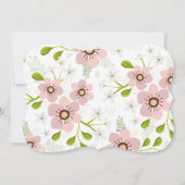 Sweet Pastel Floral Easter Brunch Uitnodiging (Achterkant)