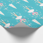 Sweet Pastel Nutkraker Kerstmis Cadeaupapier (Hoek)