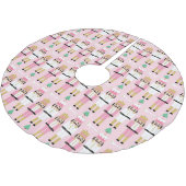 Sweet Pastel Nutkraker Kerstmis Kerstboom Rok (Gekanteld)