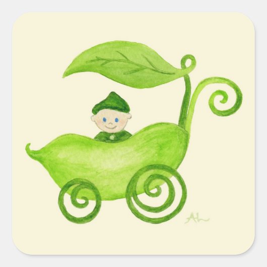 Sweet Pea Baby Boy stickers (Voorkant)