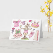 Sweet Pea Blank papier pop Kaart (Gele Bloem)