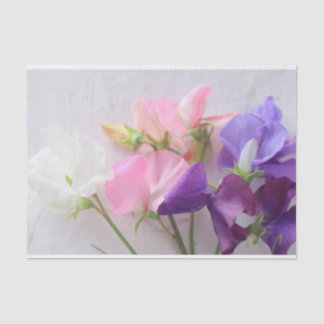 Sweet pea bouquet tissuepapier