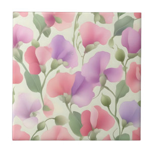 Sweet Pea Charming Retro Pastel Tegeltje