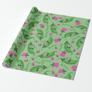 Sweet Pea Cute 1e verjaardag Cadeaupapier