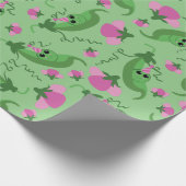 Sweet Pea Cute 1e verjaardag Cadeaupapier (Hoek)