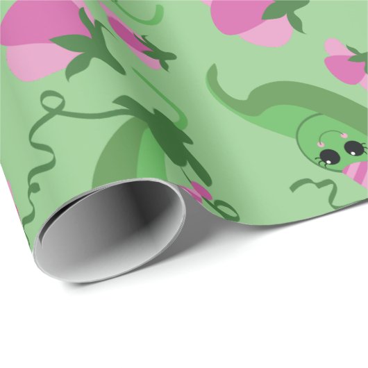 Sweet Pea Cute 1e verjaardag Cadeaupapier (Rol Hoek)