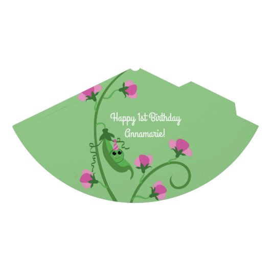 Sweet Pea Cute 1e verjaardag Feesthoedjes (Voorkant)