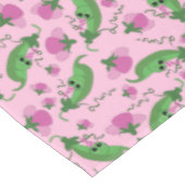 Sweet Pea Cute 1e verjaardag Tafelkleed (Gekanteld)