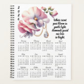 Sweet Pea & Diamond April Verse – 2026 Full-Year  Planner (Voorkant)