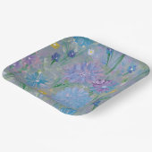 Sweet Pea Floral, 9" vierkant papier Bord (Gebogen)