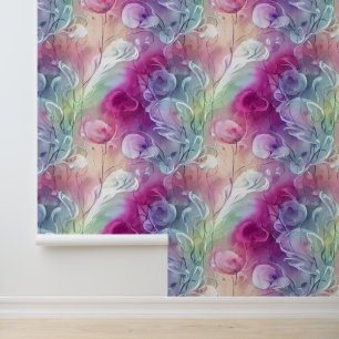 Sweet pea floral grillige bloem muurschildering behang