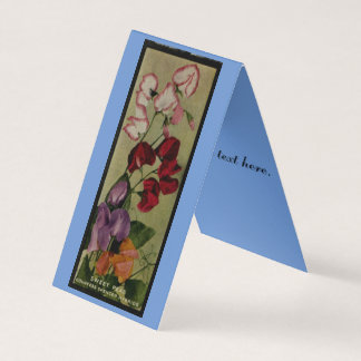 Sweet Pea Flowers Antiek Seed Packet Print Kaart