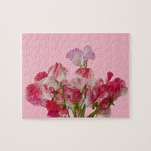 Sweet Pea Flowers Puzzle Legpuzzel (Horizontaal)