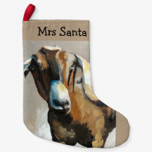Sweet Pea Goat Farmhouse kerststal Stocking
