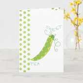 Sweet Pea Kaart (Gele Bloem)