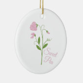 Sweet Pea Keramisch Ornament (Rechts)