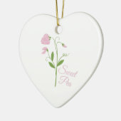 Sweet Pea Keramisch Ornament (Links)