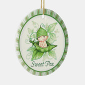Sweet Pea Keramisch Ornament (Rechts)