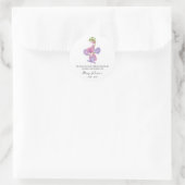 Sweet Pea Memorial Funeral Seed Packet Ronde Sticker (Tas)