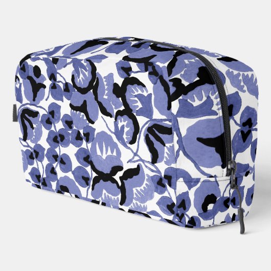 Sweet Pea (Periwinkle) Fine Art Print Cut Sew Bag Toilettasje (Rechterhoek)