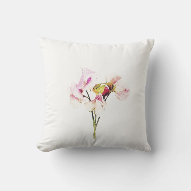 Sweet Pea Print Kussen (Voorkant)