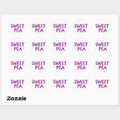Sweet Pea Ronde Sticker (Vel)
