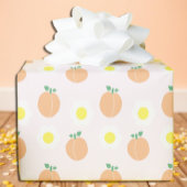 Sweet Peach 1e verjaardag Cadeaupapier