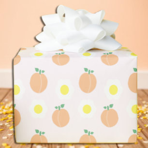 Sweet Peach 1e verjaardag Cadeaupapier