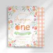 Sweet Peach 1er anniversaire Invitation