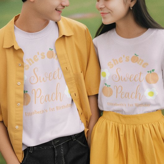 Sweet Peach 1er Anniversaire T-shirt