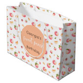 Sweet Peach Anniversaire Grand sac cadeau (Dos Angle)