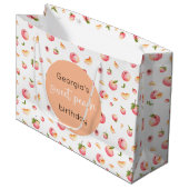 Sweet Peach Anniversaire Grand sac cadeau (Devant Angle)