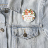 Sweet Peach Baby shower Granddad Button (In situ)