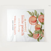 Sweet Peach Baby shower Tapestry Wandkleed (Voorkant (horizontaal))