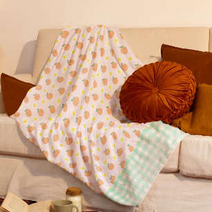 Sweet Peach Fleece Deken