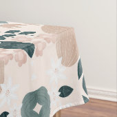Sweet Peach Green Boho Botanical Easter Egg Tafelkleed (Voorbeeld)
