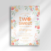 Sweet Peach Invitation du 2e anniversaire