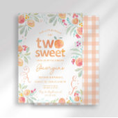 Sweet Peach Invitation du 2e anniversaire