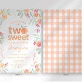 Sweet Peach Invitation du 2e anniversaire