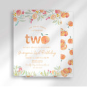 Sweet Peach Invitation du 2e anniversaire