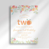 Sweet Peach Invitation du 2e anniversaire