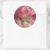 Sweet Peas Art Magnet Ronde Sticker (Tas)